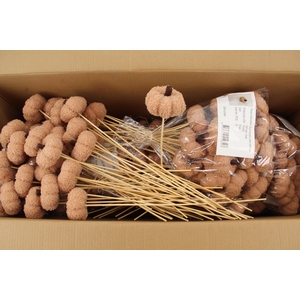 Stick Pumpkin Velvet 8cm Khaki