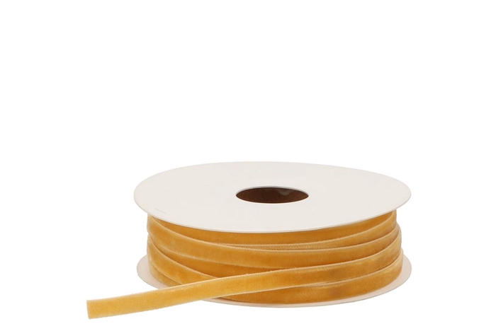 <h4>Ribbon Velvety 55 Yellow 20mx6mm</h4>