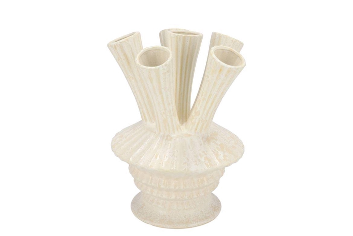 <h4>Maysa Offwhite Vase Tubes 21x21x28cm</h4>