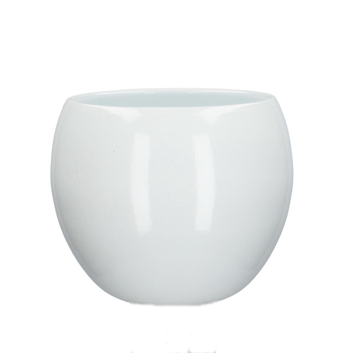 <h4>Ceramics ball pot d12.5/15*13cm WHITE</h4>