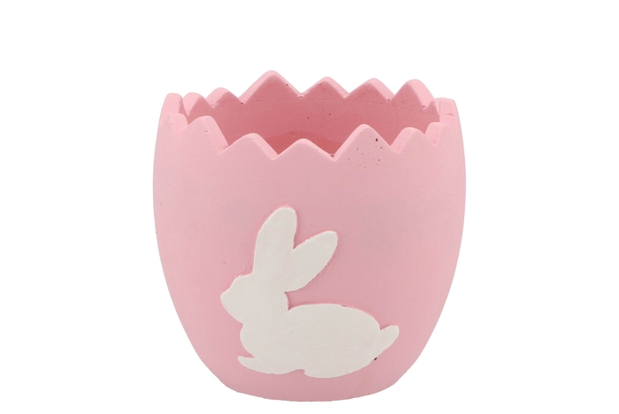 Easter Rabbit Pot Pink 13x13x12cm Nm