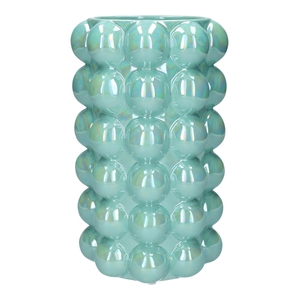 DF03-666721200 - Vase Bubbly d15xh24 l.blue+pearl