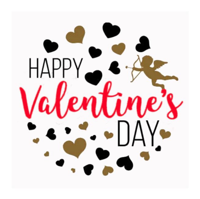 BLOEMENKAARTJE - HAPPY VALENTINE'S DAY - 6.5*6.5CM - 50PCS