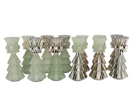 <h4>Jazz Nordic Green T-light X-mas Tree Ass 11x28cm</h4>