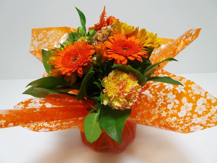 Bouquet Aqua Medium Orange