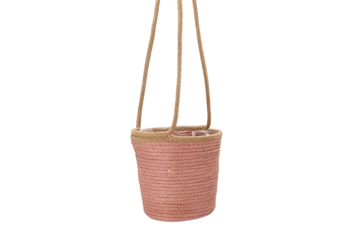 Tripoli Pink Hanging Basket 20x18cm