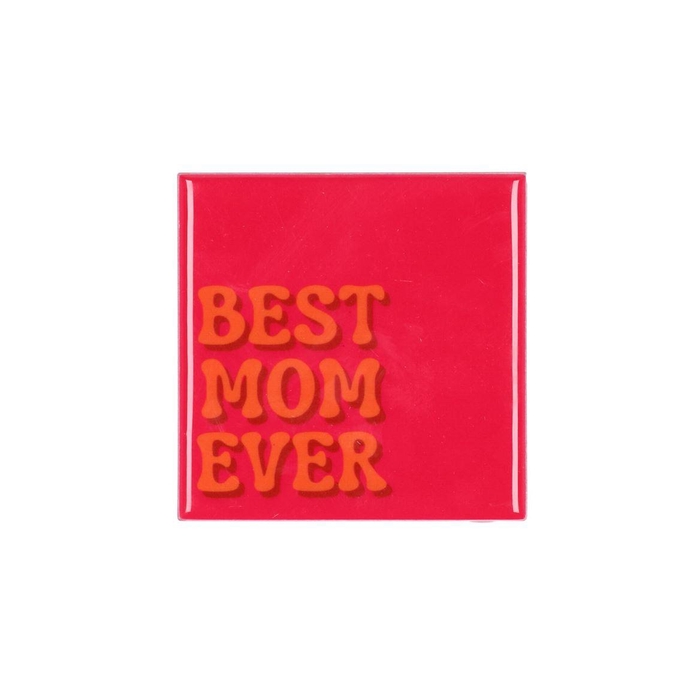 <h4>Tile Best Mon Ever Pink 10x10x1cm</h4>