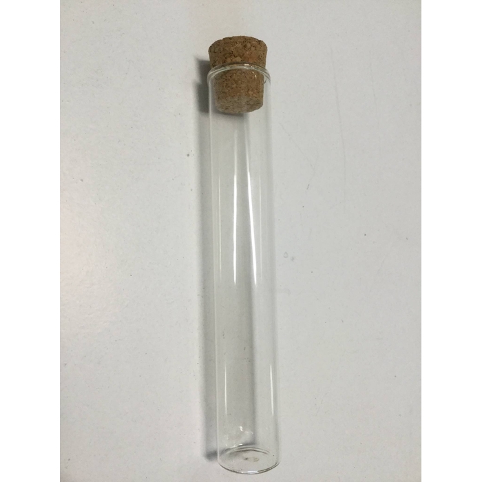 <h4>TUBE TRANSPARENT WITH CORK 15cmxd25mm</h4>