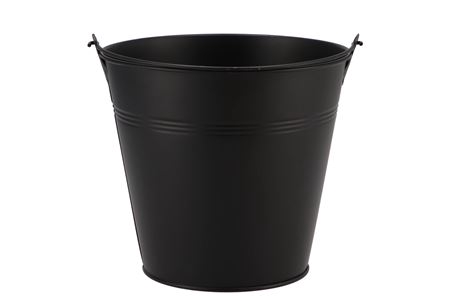 <h4>Zinc Basic Black Bucket 16x14,5cm</h4>