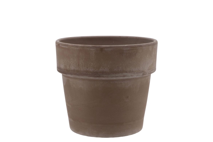 <h4>Terra Choco Cilinderpot Grijs 11.5x9.5cm</h4>