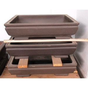 pot rectangle unglazed, brown (65x49x17)