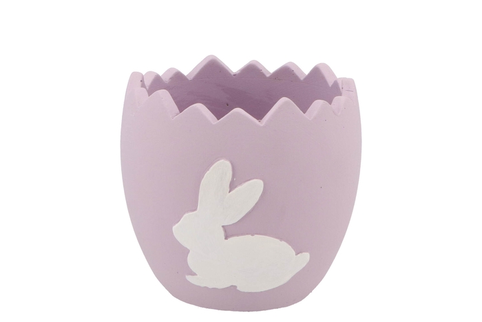 Easter Rabbit Pot Lila 13x13x12cm Nm