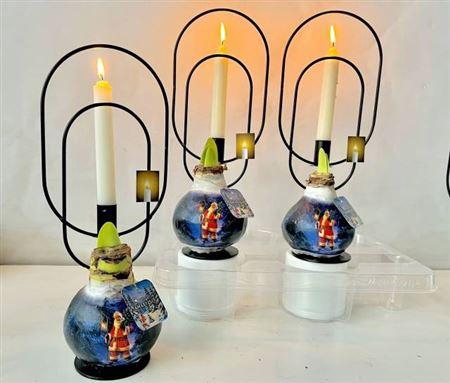 Bloembol Hipp + Metal Candle