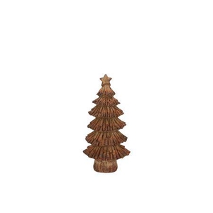 Wonderland Scottish Brown Tree Star 17x12x35cm