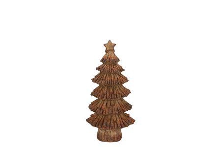 <h4>Wonderland Scottish Brown Tree Star 17x12x35cm</h4>
