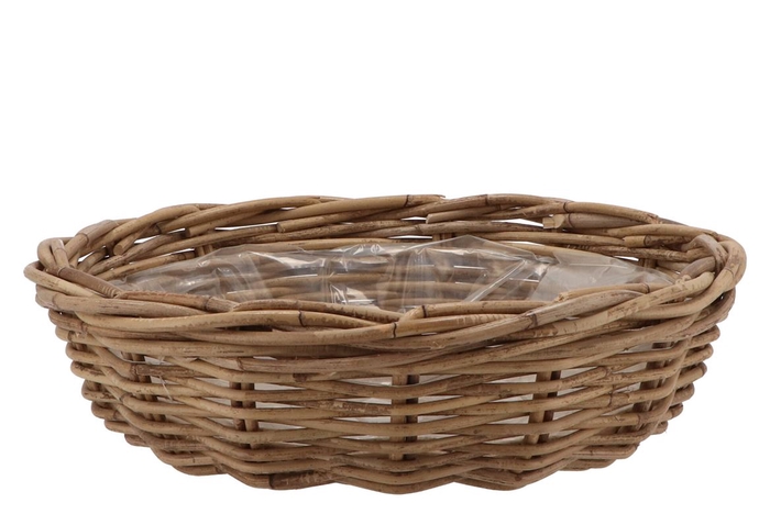 Rattan Bowl Basket Sphere 41x12cm