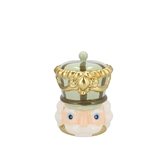 <h4>Candy Nutcracker Green Jar 12x12x15cm Nm</h4>