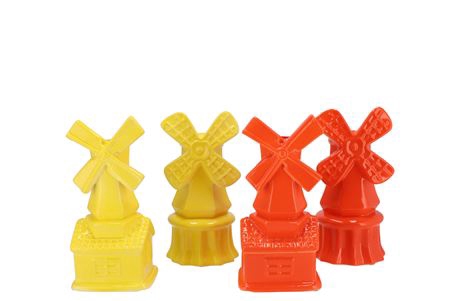 <h4>Holland Yellow/orange Vase Mill Ass 12x11x24cm</h4>