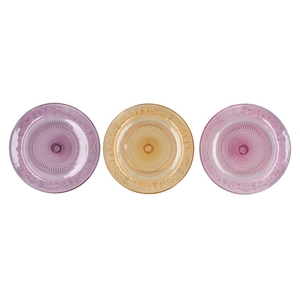 Dayah Pastel Mix Glass Plate 32,5x2,5cm Ass P/1 Nm