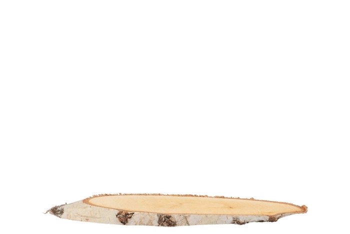 <h4>Nature Birch Slice Oval D12-16cm / L25-30cm X 2cm</h4>