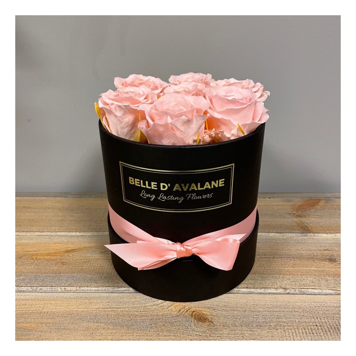 <h4>Box rd 15cm zwart-roze</h4>