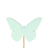 Bijsteker vlinder Ivy hout 6x8cm+12cm stick groen