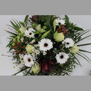 Boeket Roos Groot Wit