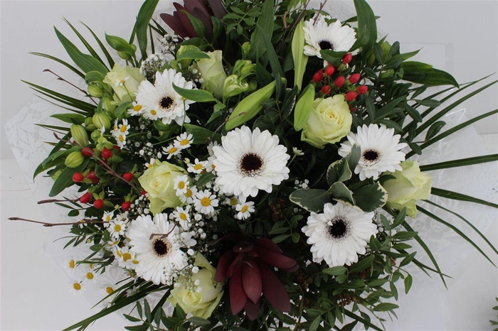 <h4>Boeket Roos Groot Wit</h4>