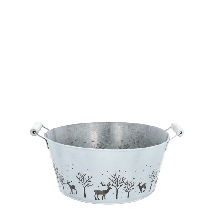 <h4>Christmas Zink Winter tray d20*10cm</h4>