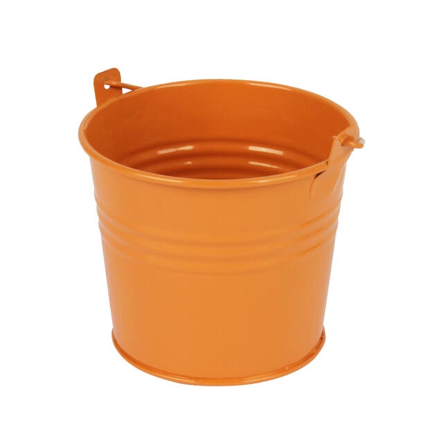 <h4>Bucket Sevilla zinc 10.3xH8.5cm -ES9 orange gloss</h4>