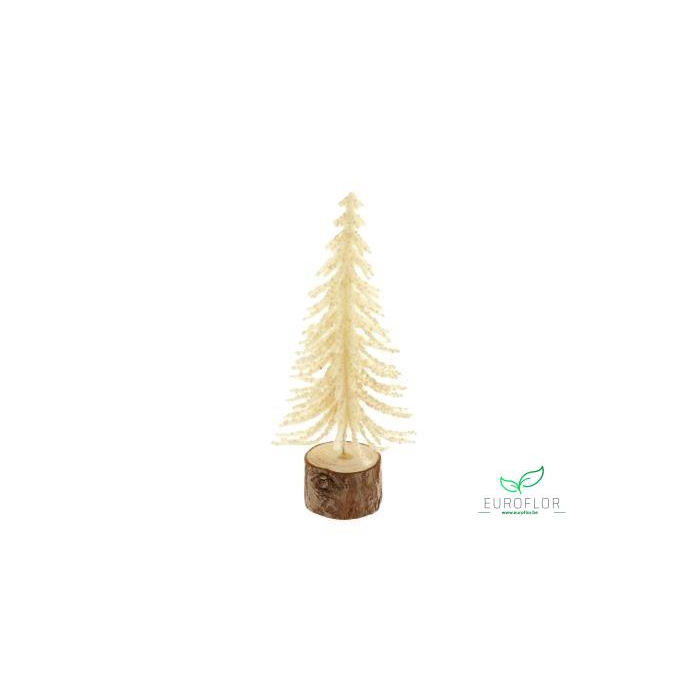 <h4>DECO TREE CHRISTMAS CREAM 19X8XH8</h4>