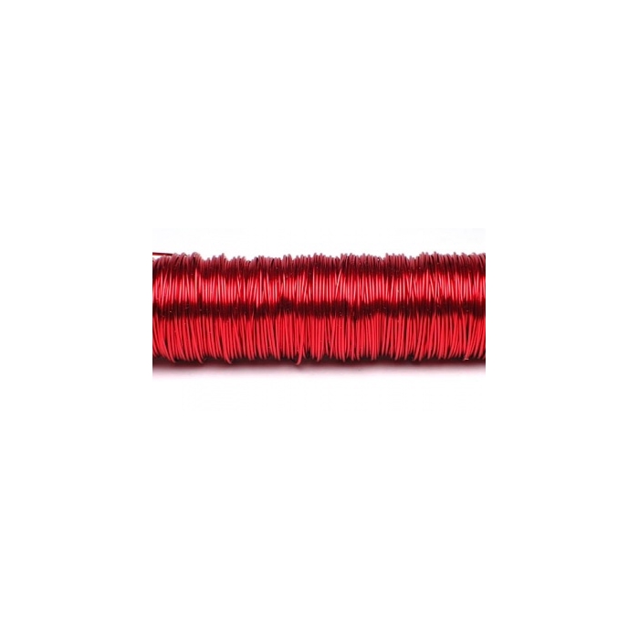 <h4>WIKKELDRAAD 0,50MM 100GR 50M ROOD</h4>