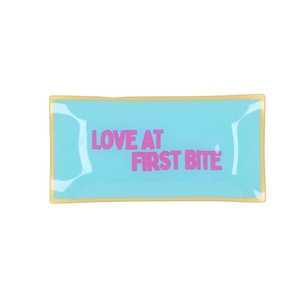 Plate Rectangle Love At First Bite 20x10x2cm