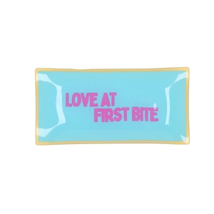 Plate Rectangle Love At First Bite 20x10x2cm