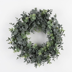 AF Wreath Euca Cin 40cm Green