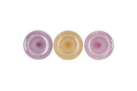 <h4>Dayah Pastel Mix Glass Plate 20x2cm Ass P/1</h4>
