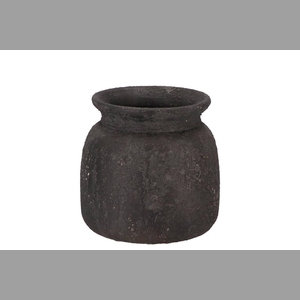 Bali Black Coal Jug 17x16cm