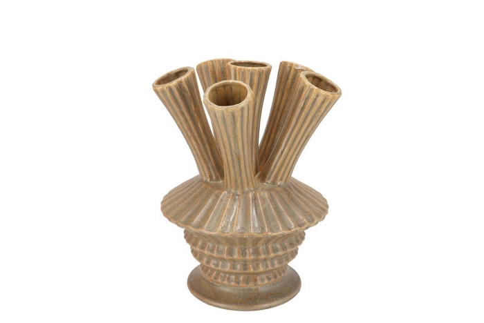 <h4>Maysa Green Vase Tubes 16x16x23cm</h4>