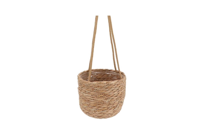 Seagrass Laos Straw Hang Natural 18x14x18cm
