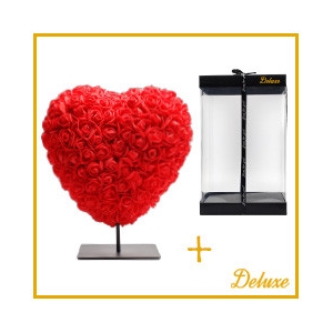 Moederdag Foam hart 15cm+standaard