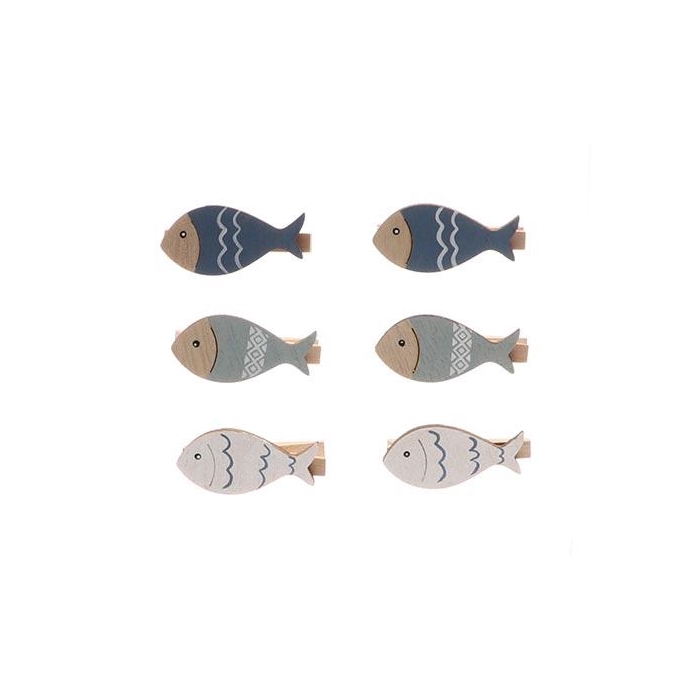 <h4>Fish On Clip 6Pcs L11W2H13</h4>