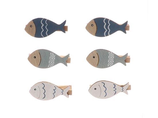 Fish On Clip 6Pcs L11W2H13
