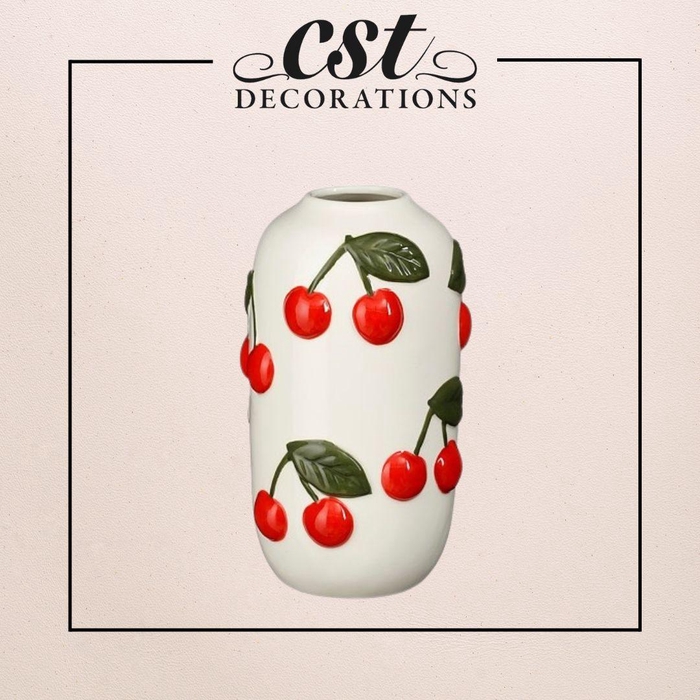 Ceramics Cherries vase d10*18cm