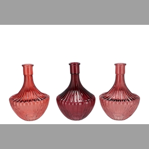 Dayah Red Mix Glass Vase 17x24cm Nm