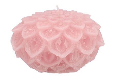 <h4>Candle Dahlia Light Pink 15x10cm</h4>