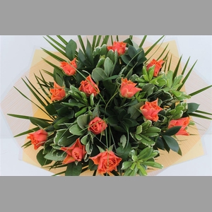 Boeket Rozen 12 Oranje
