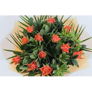 Boeket Rozen 12 Oranje