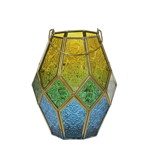 Lantaarn Glas maroc d15*12.5cm