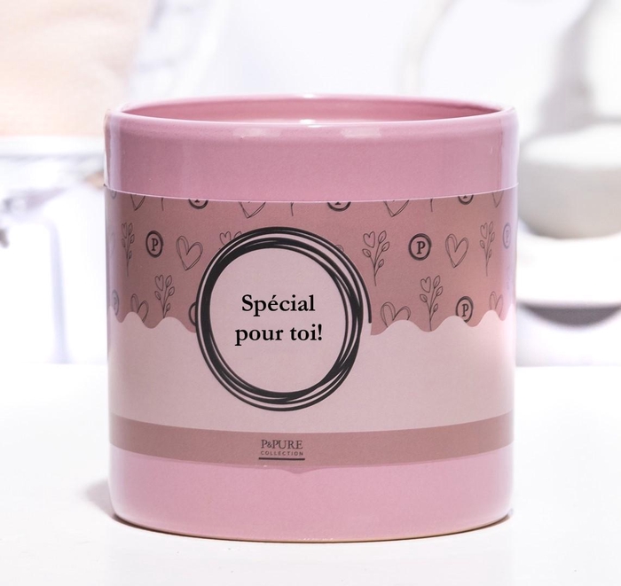 <h4>P&P ceramics pink met SPECIAL POUR TOI! cadeau wikkel</h4>