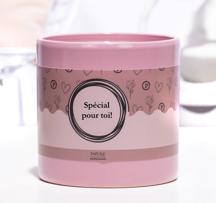 <h4>P&P ceramics pink met SPECIAL POUR TOI! cadeau wikkel</h4>